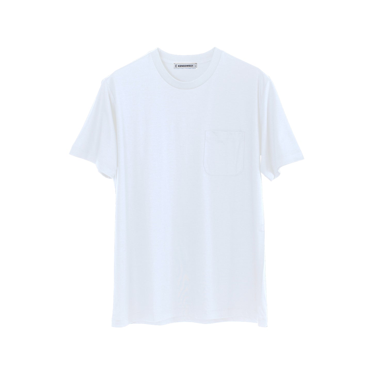 【ポケット付き】リヨセル  スリムフィット クラウドTシャツ(White)